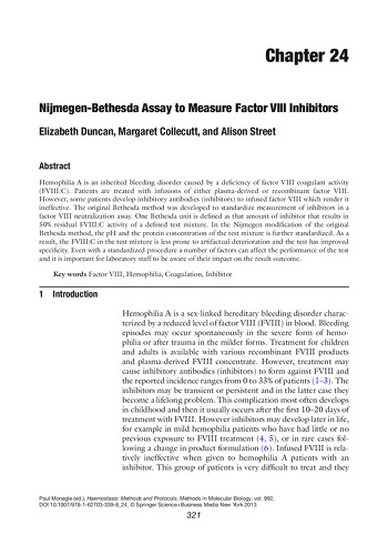Duncan E. et al. Methods in Molecular Biology 2013